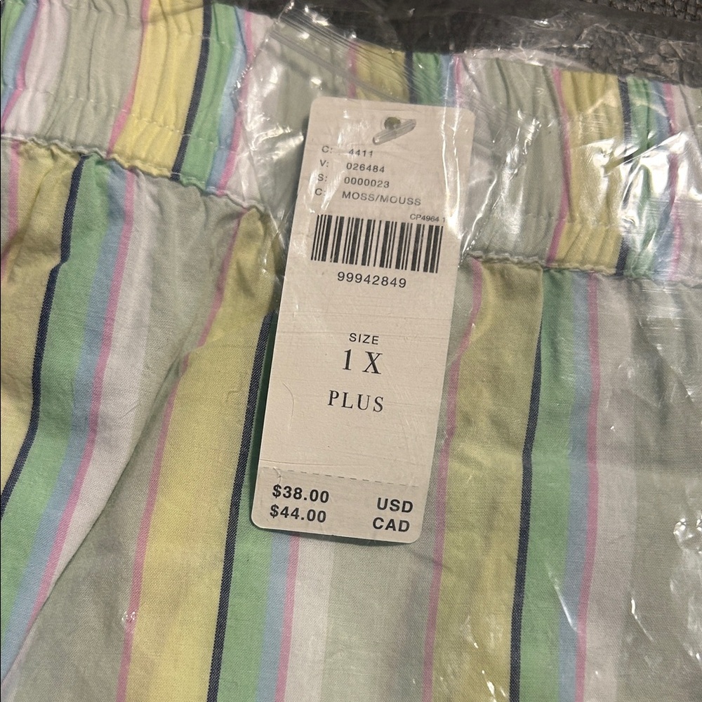 Anthropologie Wren Striped Pastel Boxer Shorts NWT - Picture 4 of 5
